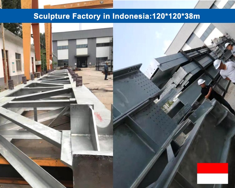 Fábrica de esculturas en Indonesia: 120 * 120 * 38 m